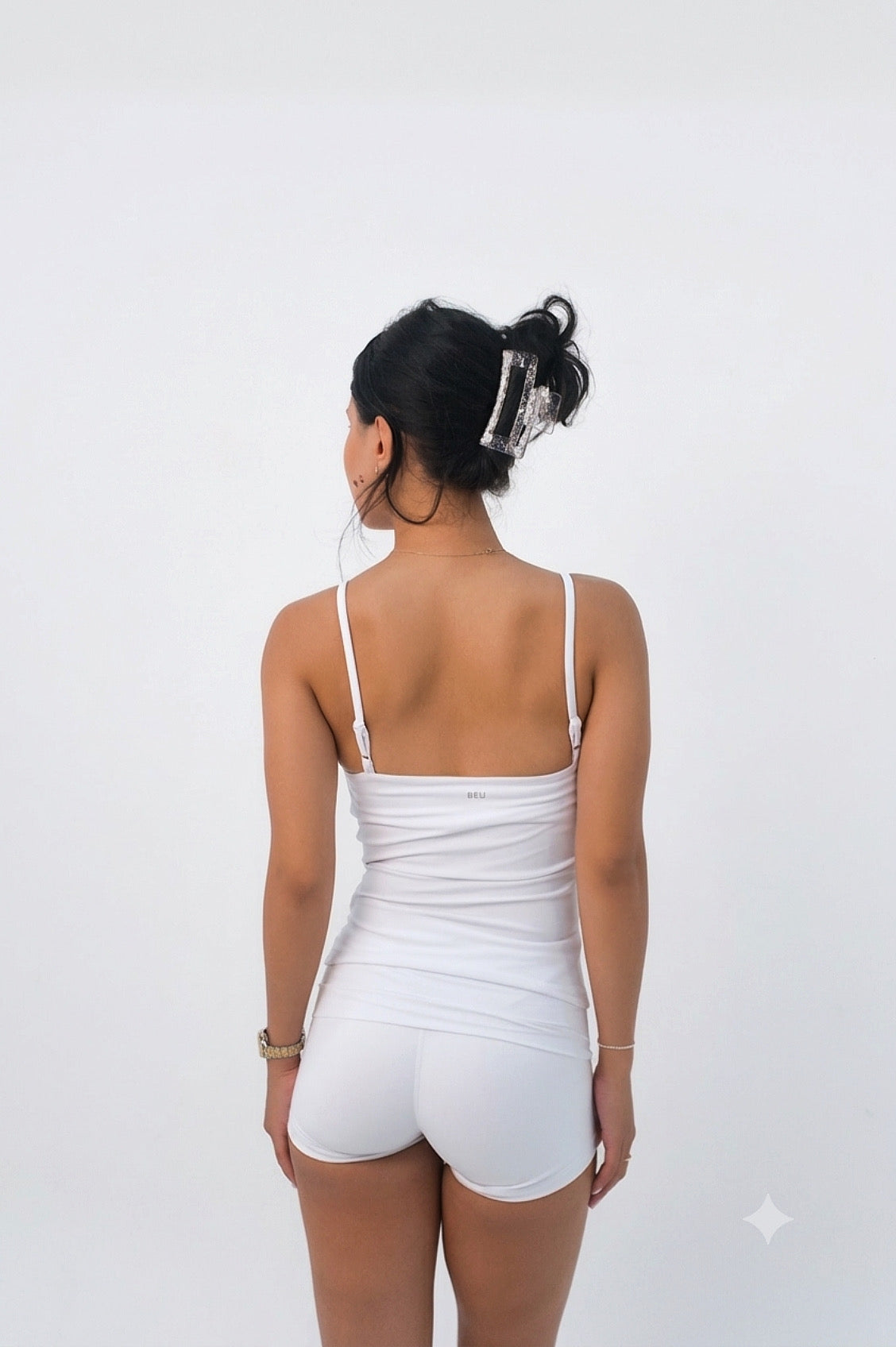 Scrunch Tank - White